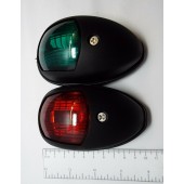 LED 12V Port and Starboard, Black ABS